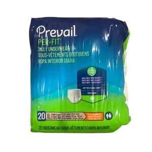 Prevail PER-FIT Daily Underwear Size XL (Extra large 58"-68") 20 count